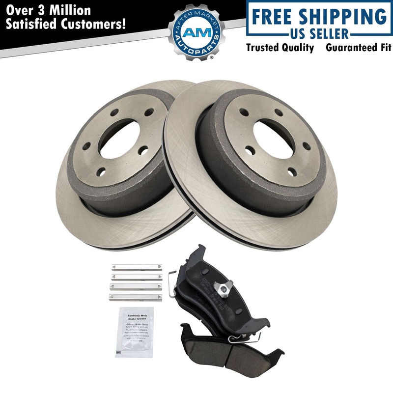 Rear Brake Pad & Rotor Kit Brake Rotor For 2010-2011 Ford Ranger