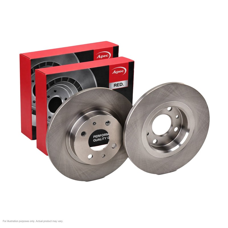 2x APEC Front Brake Discs For FIAT TIPO (160_) 1.4 (160.AC) 1987-89 DSK551