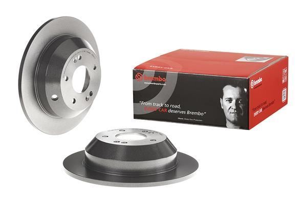 2x Brake Discs Rear Solid Braking System Fits Hyundai Kia BREMBO 08.B605.11 gallery