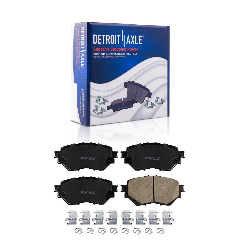 6pc 11.02" Front Disc Brake Rotors Ceramic Brake Pads Kit for 2014 Mazda 3 Sport gallery