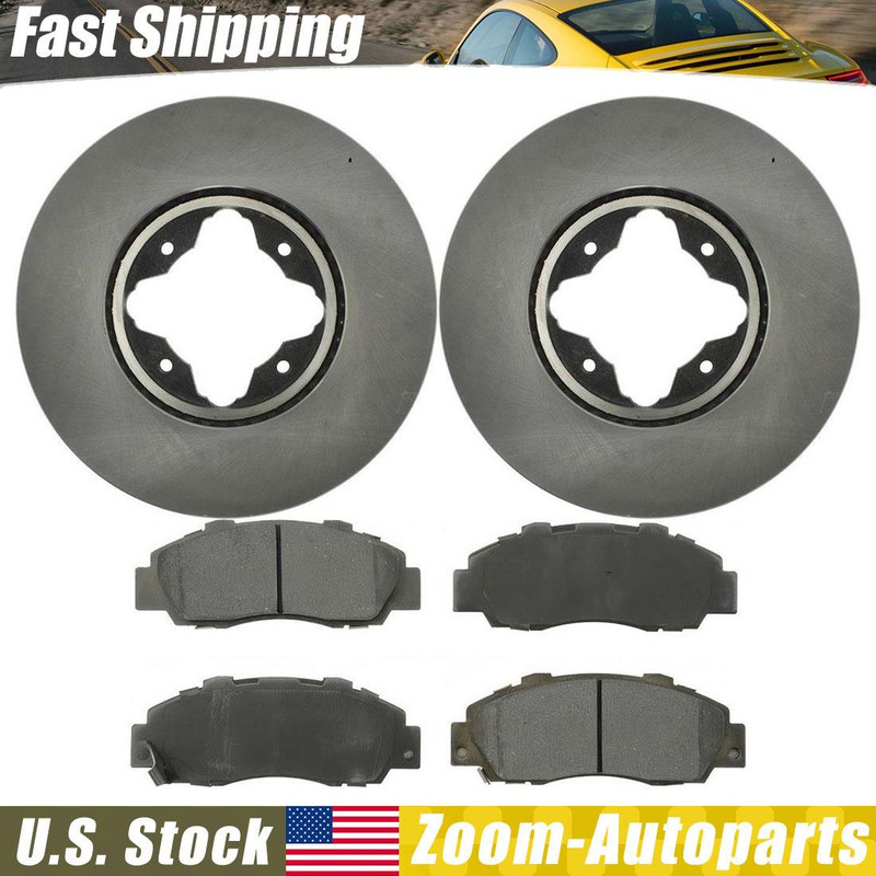 Front Brake Kit Rotors & Pads for 1995 1996 1997 1998 Acura TL