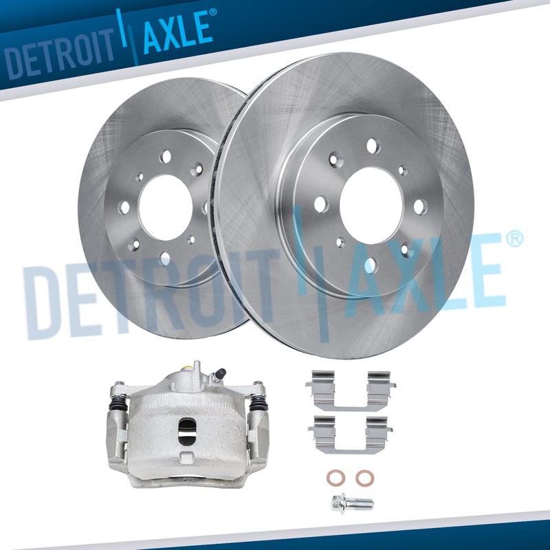 10.32” Front Disc Rotors + Left Brake Caliper for Honda Civic Insight Acura EL