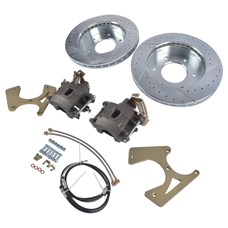 For Chevy C10 GMC C15 K1500 Pickup 1961-1987 Rear 6 Lug Disc Brake Kit 12" Rotor gallery