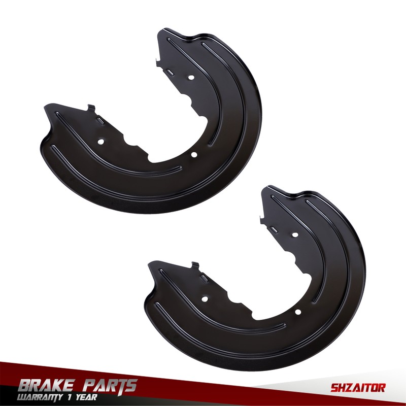 Rear Disc Brake Dust & Splash Shield Pair For Ford Mustang 1994-2004 8.8" New gallery
