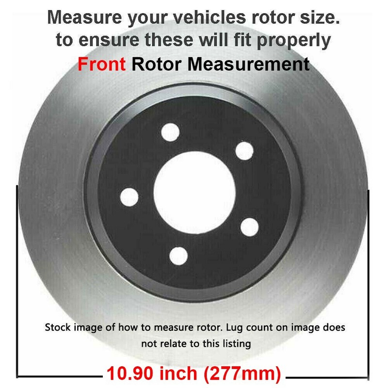 277mm Front & Rear Disc Rotor Ceramic Brake Pad for 2000 2001 2002 Subaru Legacy gallery