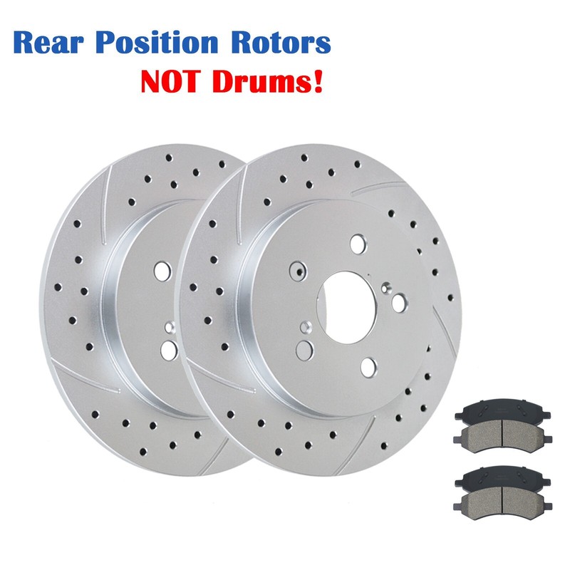 Front and Rear Brake Rotors Pads Fit for Toyota Matrix 2009-2014 1.8L FWD ONLY gallery