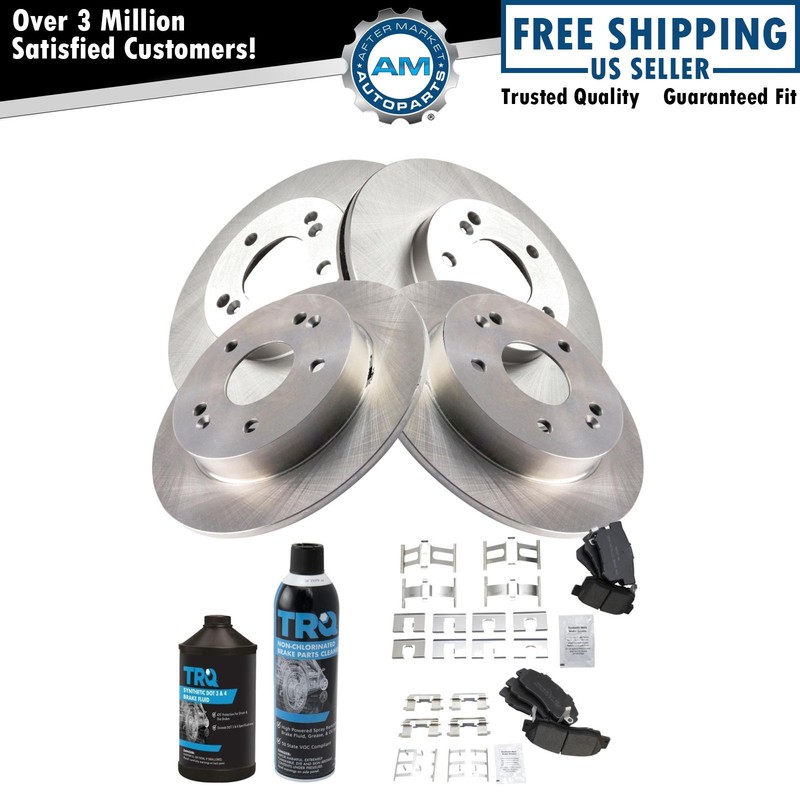 Front and Rear Brake Pad & Rotor Kit Fits 97-01 Honda Prelude