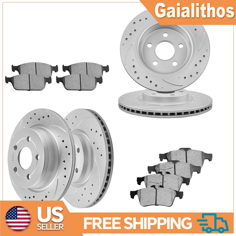 Front + Rear Disc Brake Rotors + Pads Kits for Mazda CX-5 2013-2014 2015 5LUGS
