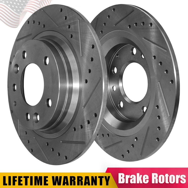 280mm Rear Drilled Disc Brake Rotor for Mazda 6 Lincoln MKZ Zephyr Mercury Milan