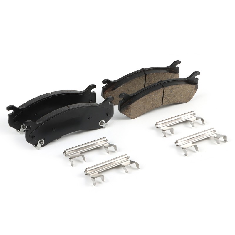 Front Brake Rotor & Ceramic Brake Pad w/Hardware for 05 Chevrolet Silverado 1500 gallery