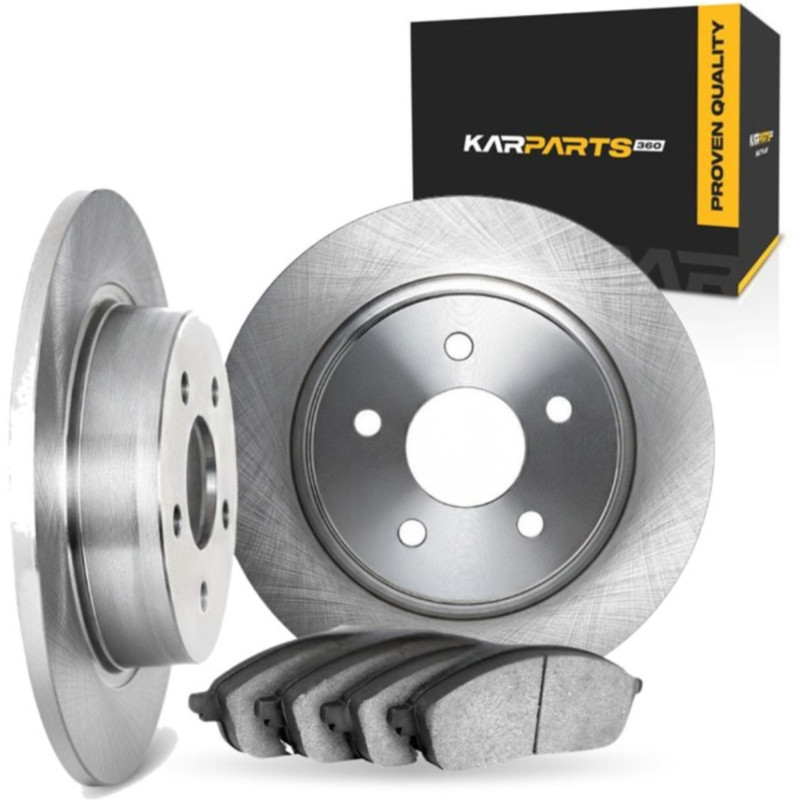 For Infiniti QX30 2017-2019 Brake Rotor Set Rear | Excluded Calipers | Plain