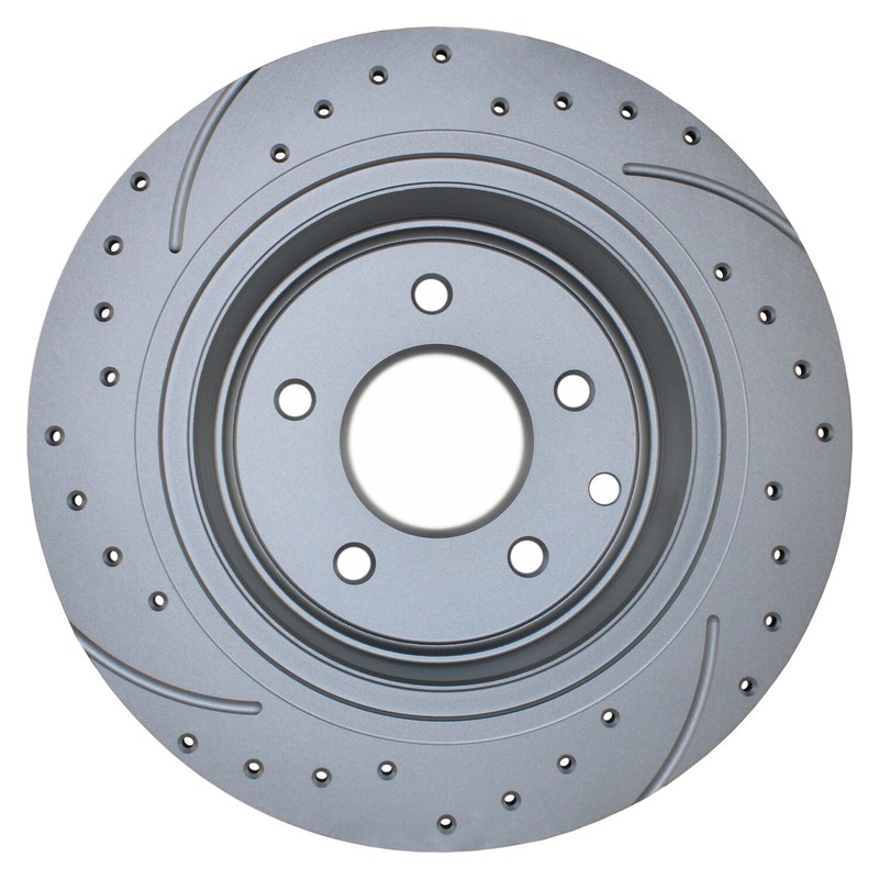 Bison Performance Set Rear Drilled Coated 291.5mm Brake Rotors for Altima Sentra gallery