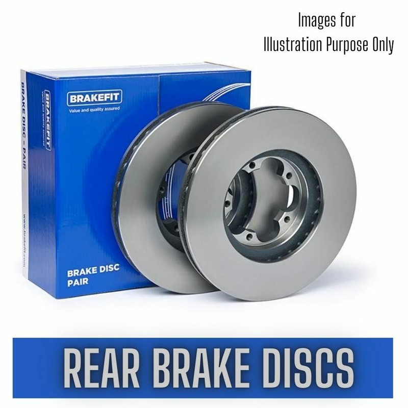 Rear Brake Discs Set FOR MINI R50/R53 1.4 1.6 01->06 Cooper JCW One Works BFit