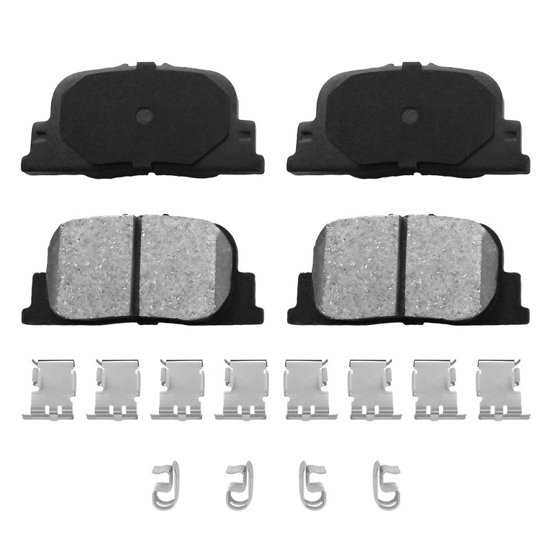 10.6in Rear Solid Disc Rotors Ceramic Brake Pads for Scion TC 2005-2009 2010 gallery