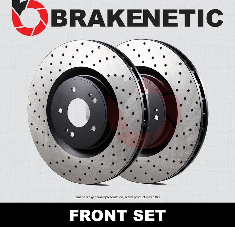 FRONT SET BRAKENETIC Premium Drilled Brake Rotors GTS/S 390mm BNP37140.CD
