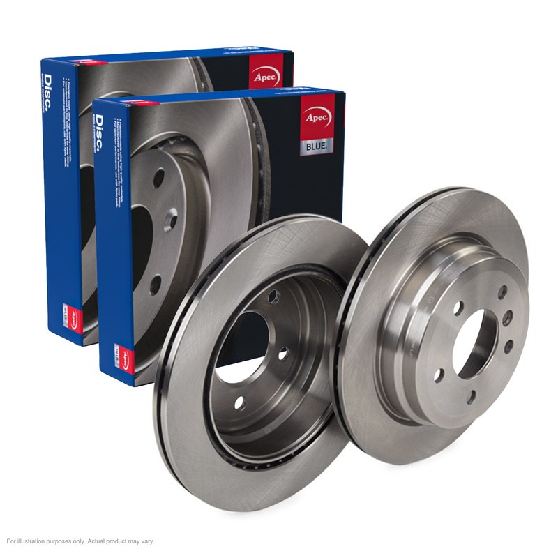 2X APEC Rear Brake Discs for BMW X1 2009-15 300mm Vented SDK6611