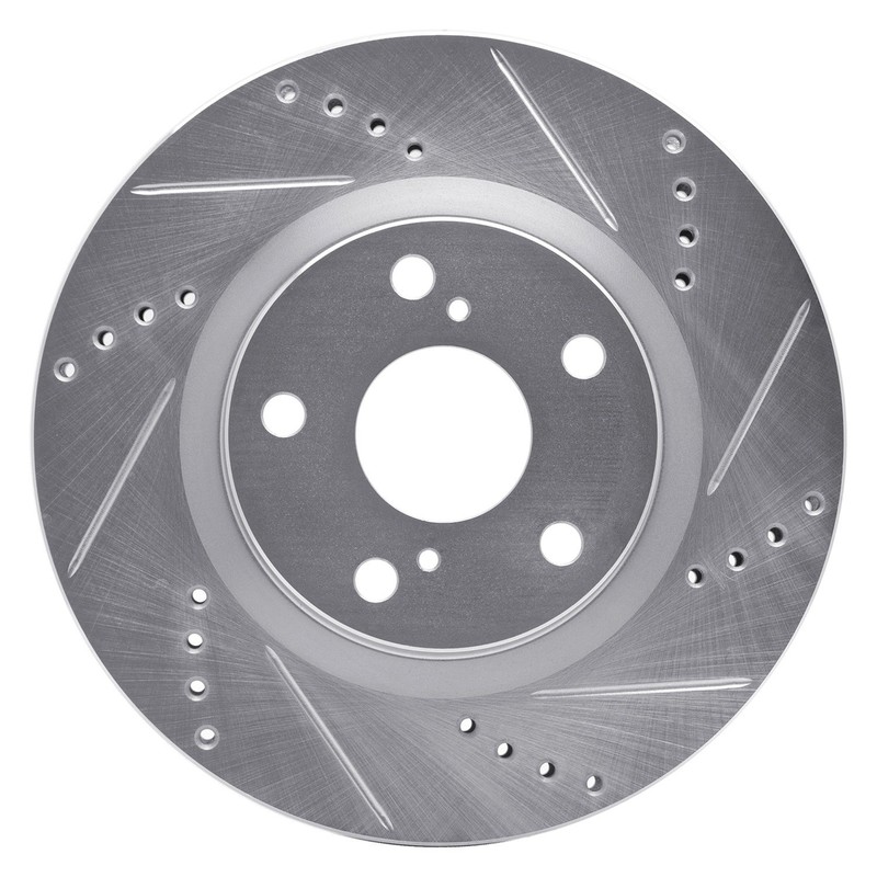 For Toyota Camry 07-17 Brake Rotor DFC Premium Drilled & Slotted Front Passenger