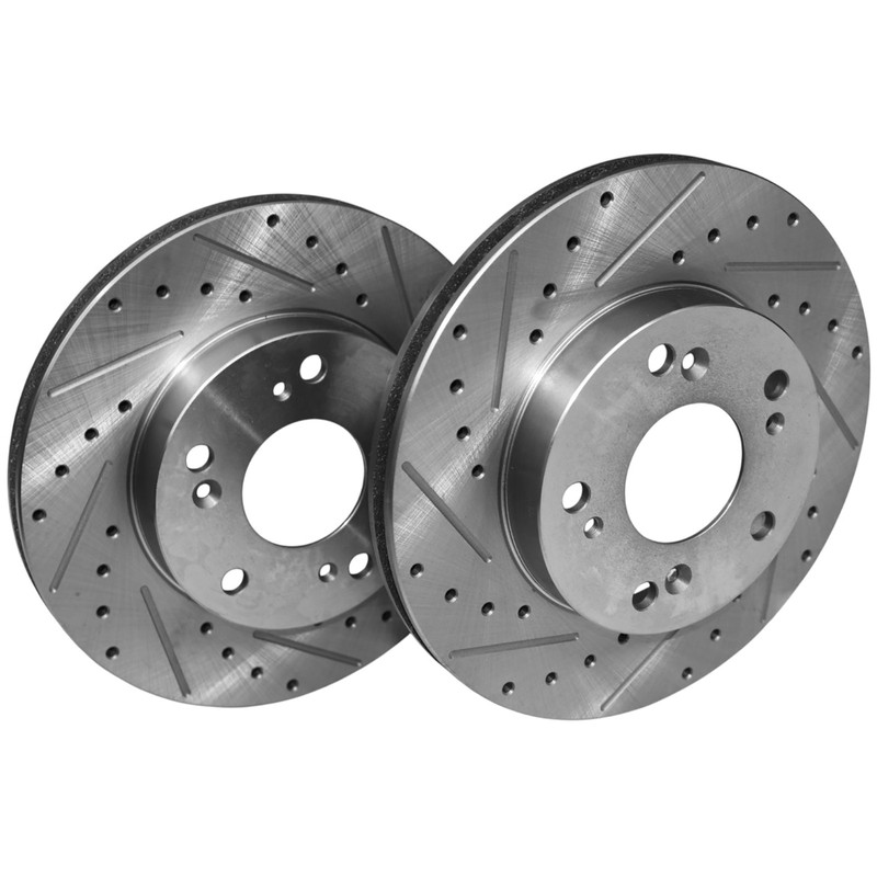 2x Front Drilled Brake Rotor for Honda Civic 2004-2011 CR-Z 2011-2015 Acura RSX gallery