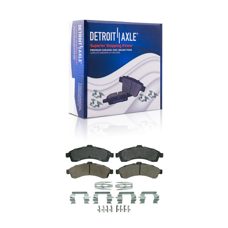 Front Rear Drilled Rotors Brake Pads + 24pc Lugnuts w/keys for Envoy Trailblazer gallery