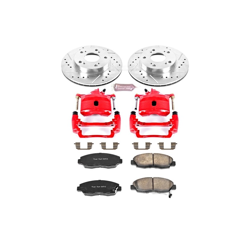KC2384 Powerstop Brake Disc and Caliper Kits 2-Wheel Set Front Sedan for Civic gallery