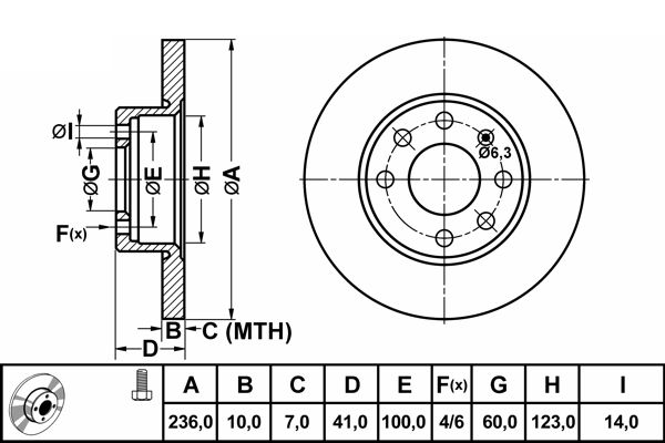 VAUXHALL ASTRA NOVA NOVAVAN CORSA A TR KADETT D E 79-94 FRONT BRAKE DISCS DSK159