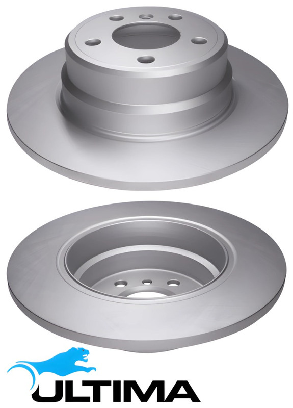 REAR SOLID DISC BRAKE ROTOR SET FOR BMW M57D30TU M57D30TU2TOP 3.0L I6 OD 324MM