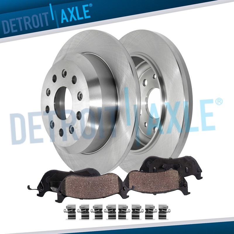 Rear Disc Brake Rotors and Ceramic Brake Pads Kit for 2018 – 2022 Jeep Wrangler