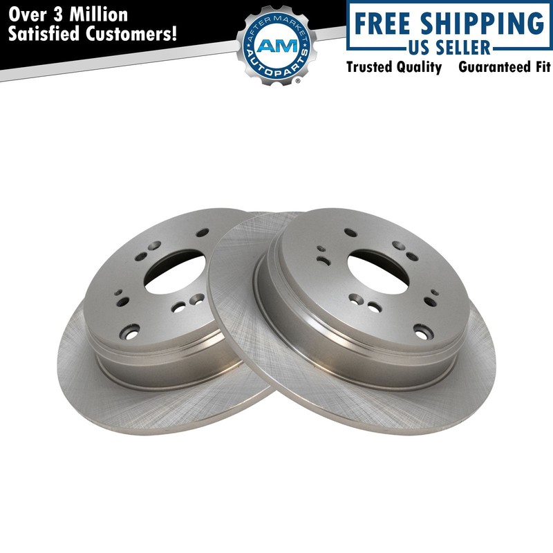 Rear Brake Rotor Left & Right Pair for Acura RDX Honda CR-V CRV