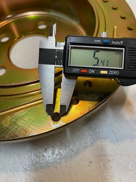 Gold Brake Disc Rotor Min Thk 9.5MM Max Dia 185.5MM 11-1/4" OD 71mm Bore gallery
