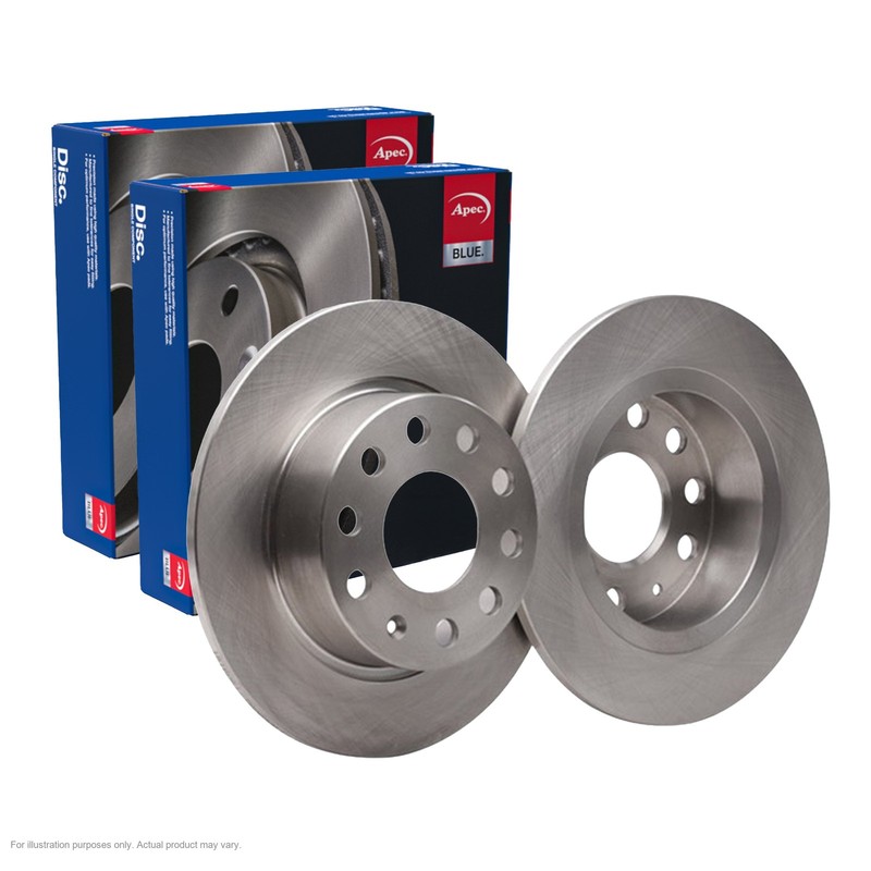 2x APEC Rear Brake Discs For SEAT ALTEA XL (5P5, 5P8) 2.0 TDI 16V 2006-15 SDK608