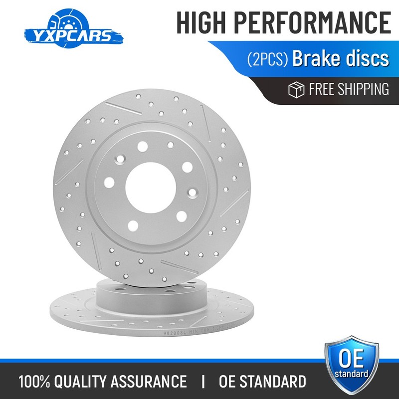 281mm Rear Drilled Disc Brake Rotors Kit for 2016 – 2018 Mazda CX-3