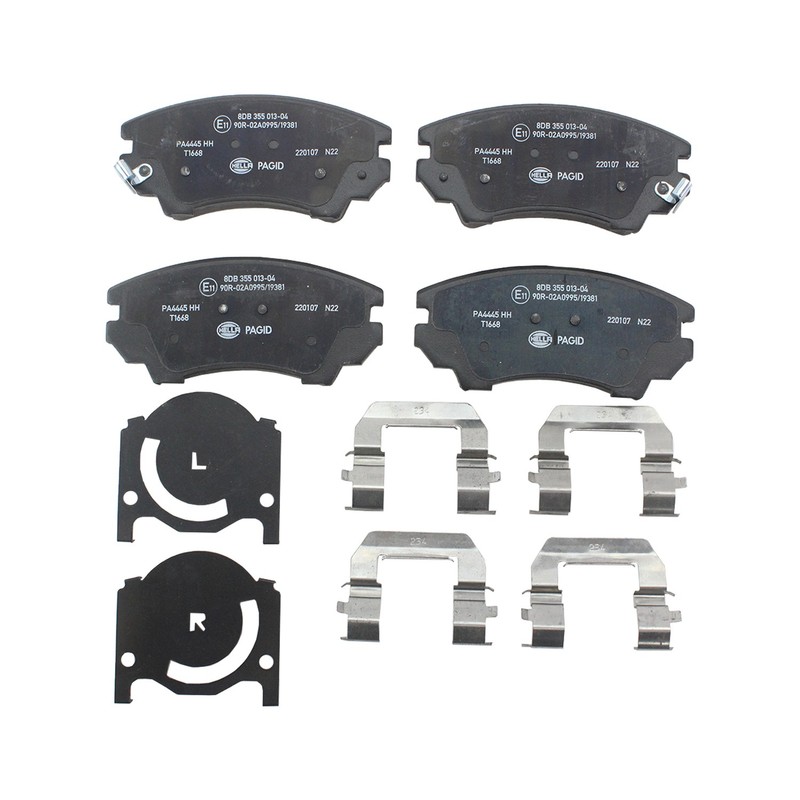 DuraGo Front Rear Rotor Hella Low-Met Brake Pad Kit for LaCrosse Regal 2014-2016 gallery