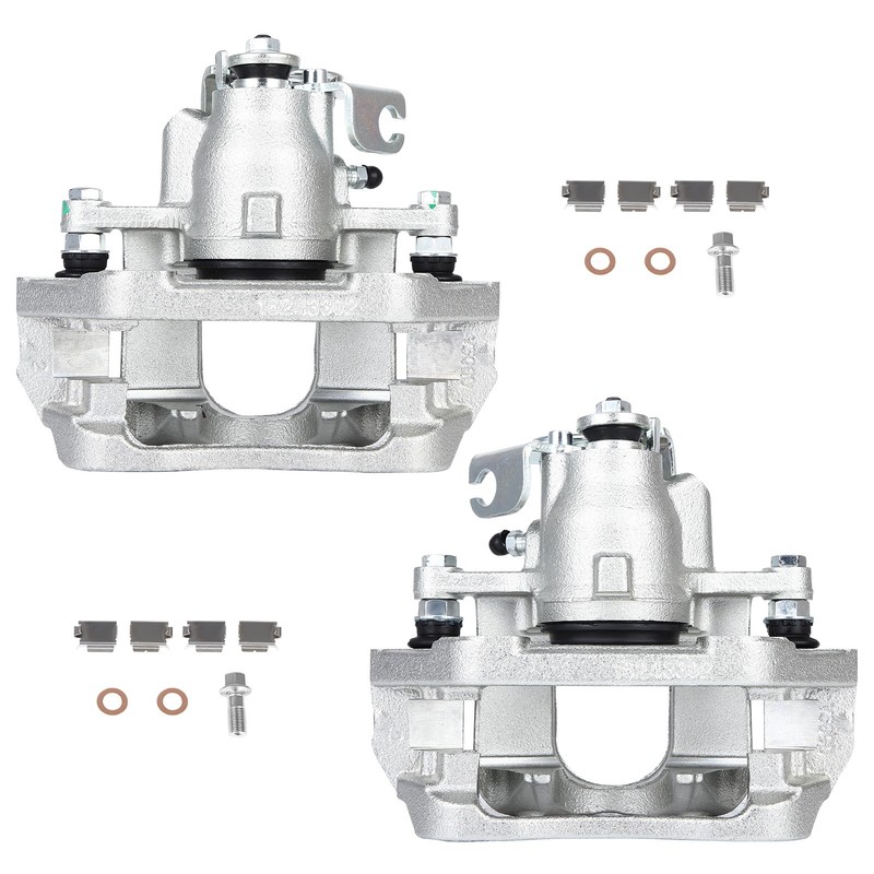 Pair Brake Calipers Rear Left Right For 09 Ford Flex 09-11 Lincoln MKS w/Bracket