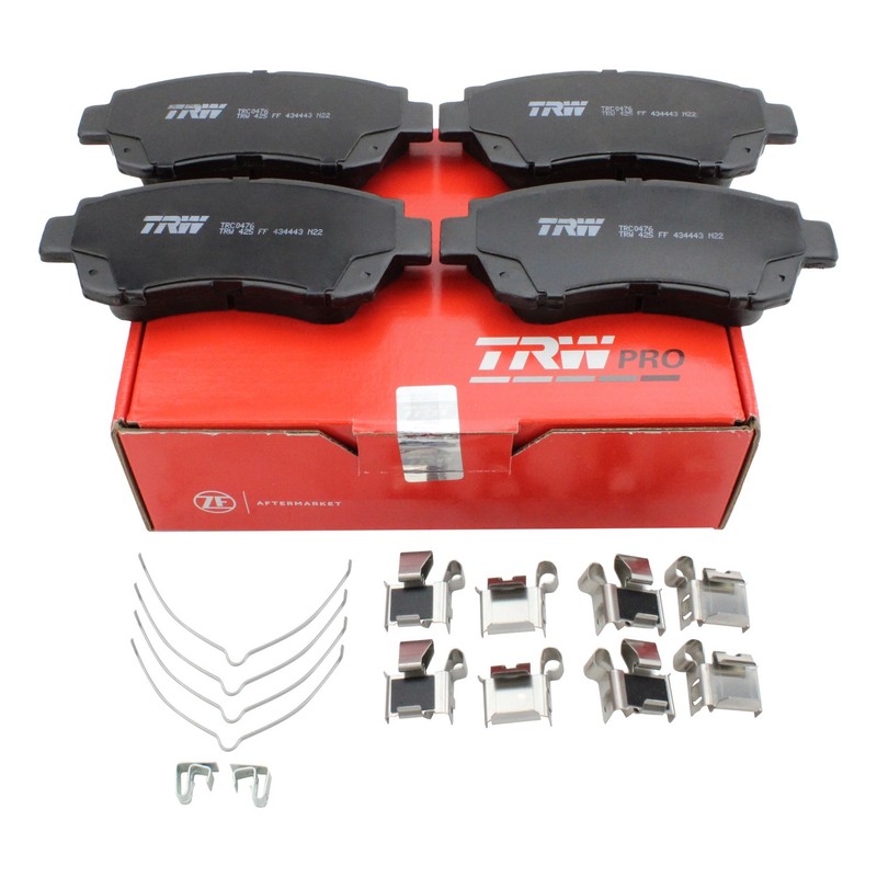 DuraGo Front Rotors TRW Pro Ceramic Disc Brake Pads Kit For Camry 1992-1995 gallery