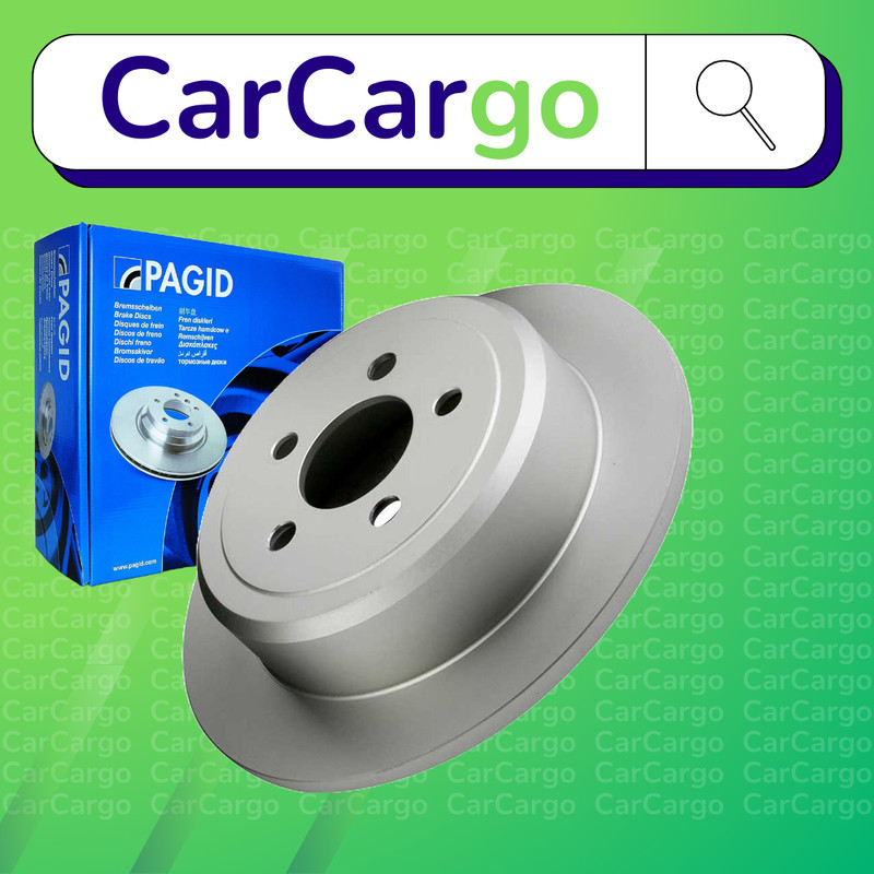 Pagid Solid Rear Brake Discs Pair For Jeep Liberty 3.7 V6 2008-2013 316 mm