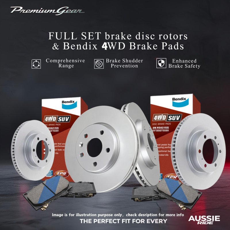 Front+Rear Disc Rotors+Bendix 4WDBrake Pads for BMW X5 F15 F85 2006-2018