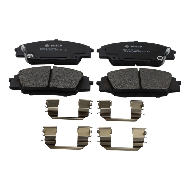 DuraGo Front Rear Rotor Bosch QuietCast Ceramic Brake Pad Kit for Civic 2L K20Z3 gallery