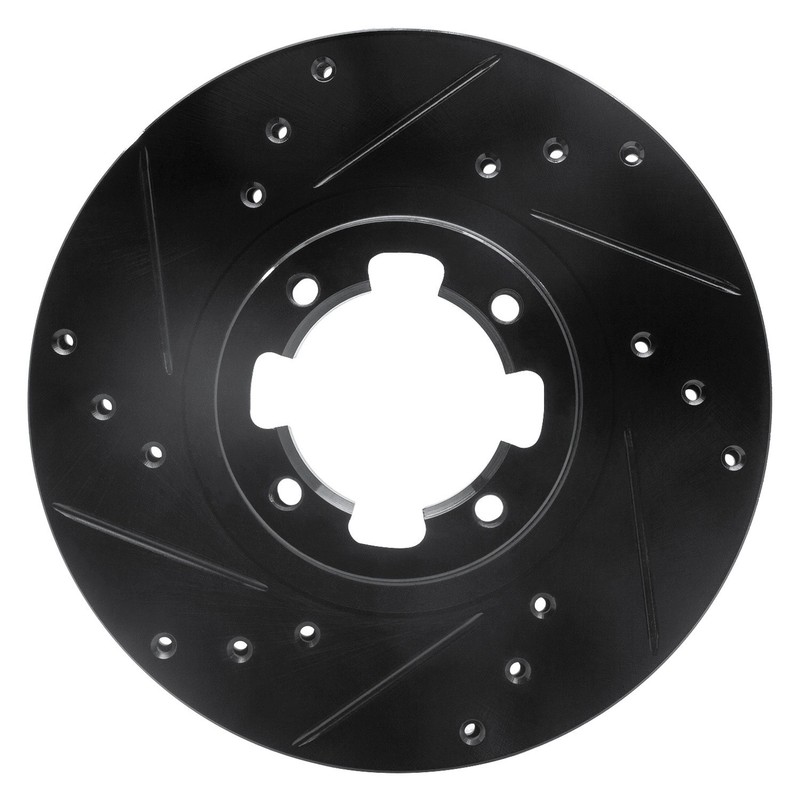 For Subaru Loyale 90-94 Brake Rotor DFC Premium Drilled & Slotted Front Driver