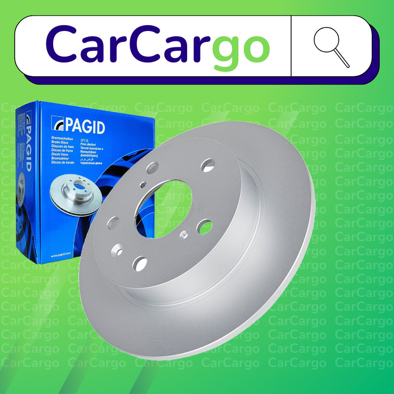 Pagid Solid Rear Brake Discs Pair For Suzuki Vitara 1.6 AllGrip 2015-2024 259 mm