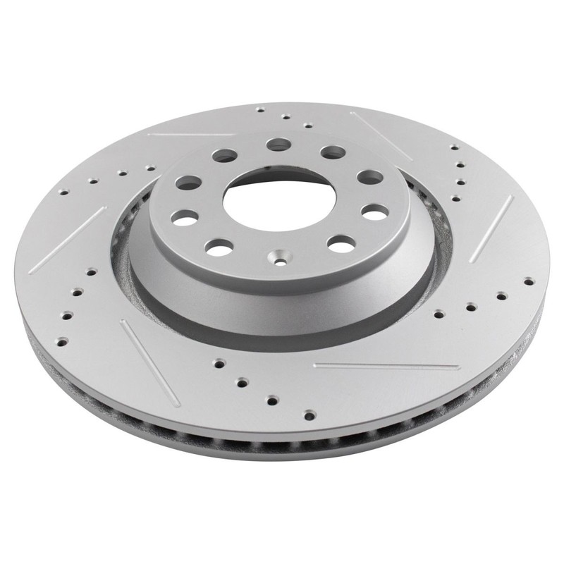 Rear Ceramic Brake Pad & Performance Rotor Kit for Audi S3 TTS w/Fluids gallery