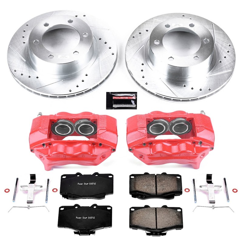 KC1236 Powerstop Brake Disc and Caliper Kits 2-Wheel Set Front for 4 Runner gallery