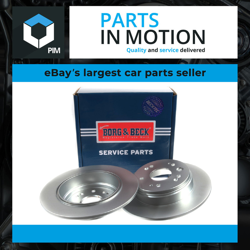 2x Brake Discs Pair Solid Rear 282mm BBD4804 Borg & Beck Set 42510S9A00 Quality