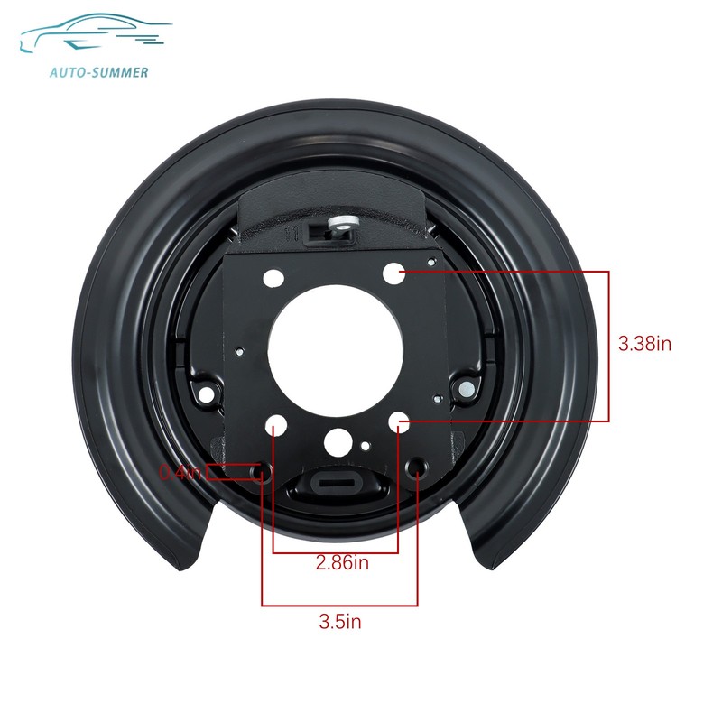 Brake Backing Plate Rear LH or RH For Dodge Nitro 07-11 Jeep Wrangler 07-17 3.6L gallery