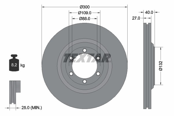 Textar 92282403 Brake Disc for Chevrolet, Holden, Isuzu gallery