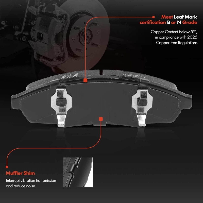 New Brake Disc Rotor & Ceramic Brake Pads for Buick Regal Chevrolet Lumina Front gallery