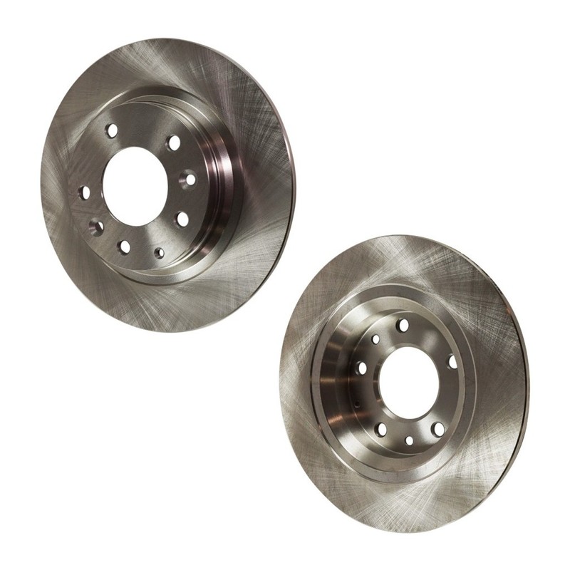 For Mazda 6 2003-2013 Brake Discs Rear Cast Iron | Natural | 2-Wheel Set | Solid