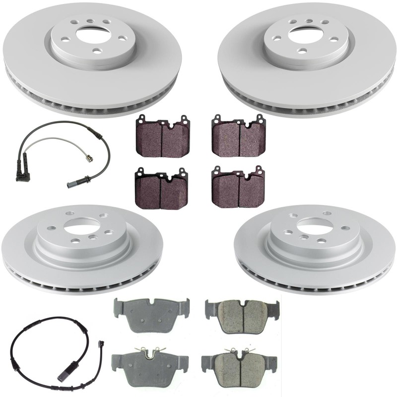 For Mini Cooper John Cooper Works S 2.0L 20-24 Coated Disc Brake Rotors & Pads