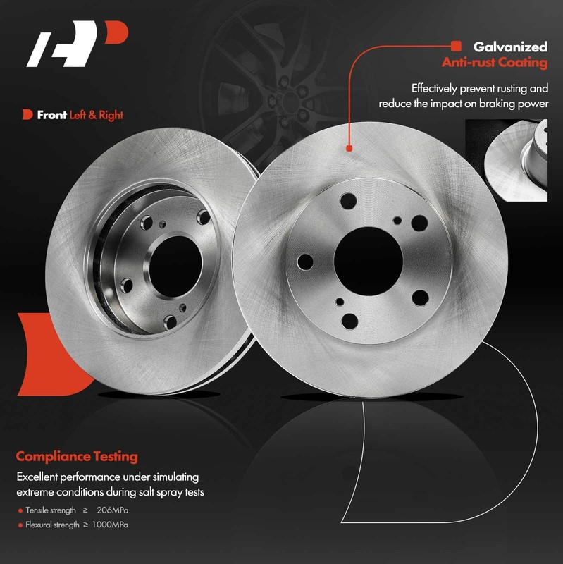 New Front & Rear Disc Brake Rotor & Brake Pad for Toyota Camry 1992-1999 2.2L gallery