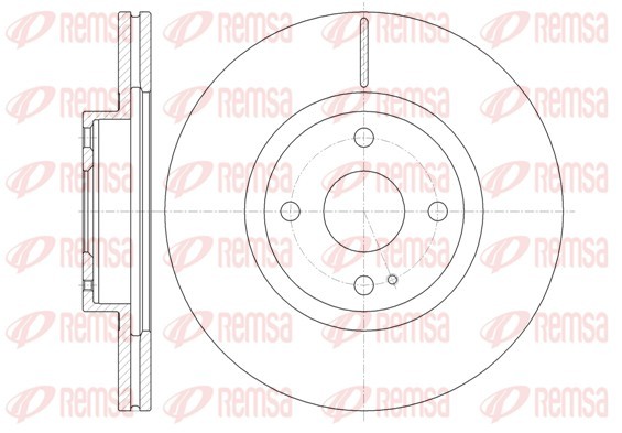 REMSA 61380.10 Brake Disc for Mazda