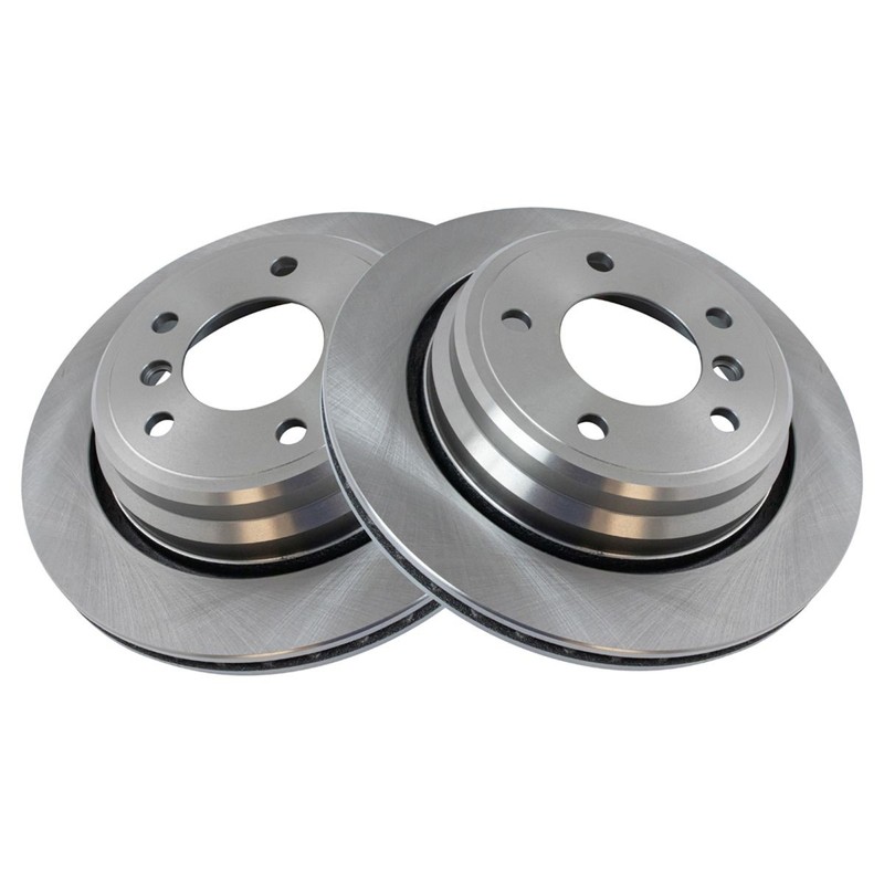 Rear Ceramic Brake Pad & Vented Rotor Kit w/Chemicals for BMW E39 5 Series gallery